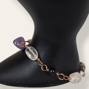 Copper Wire Quartz Variety Bracelet